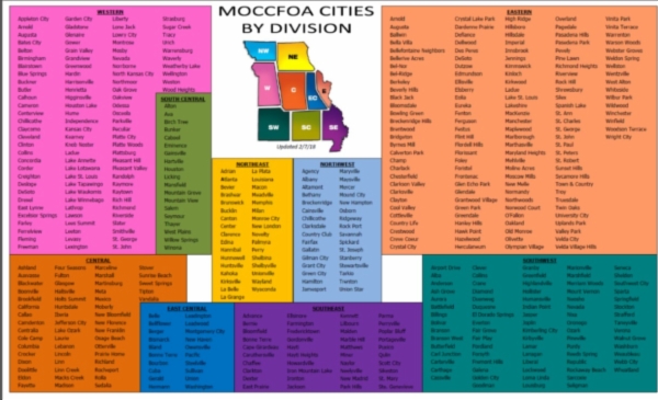 moccfoa division cities